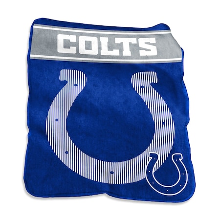 Logo Brands Indianapolis Colts 60x80 Raschel Throw 614-26X